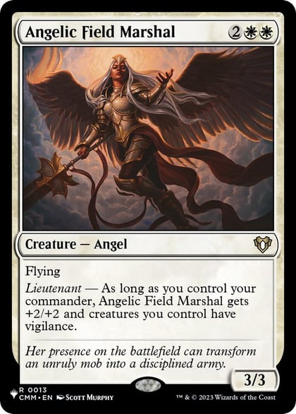 Angelic Field Marshal, The List Reprints 13