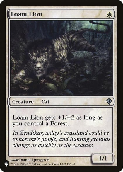 Loam Lion, The List Reprints 13/145