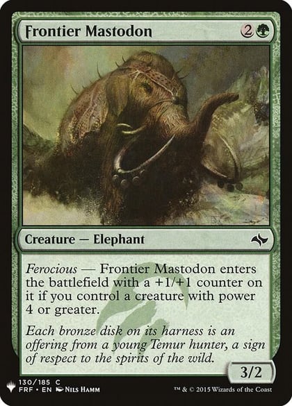Frontier Mastodon, The List Reprints 130