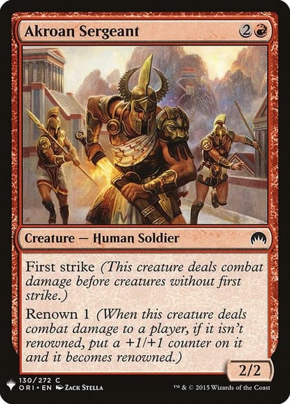 Akroan Sergeant, The List Reprints 130