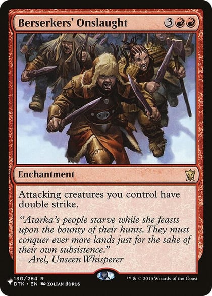 Berserkers' Onslaught, The List Reprints 130/264