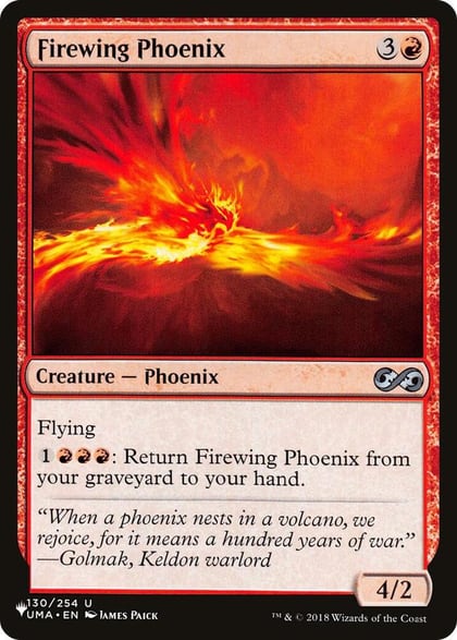 Firewing Phoenix, The List Reprints 130/254