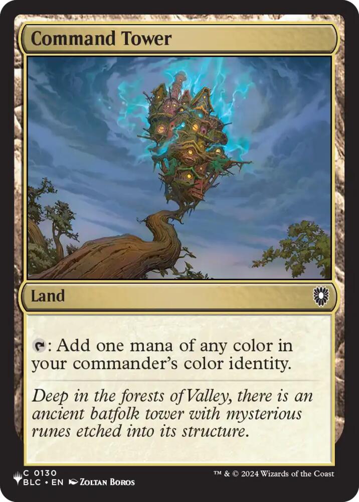 Command Tower (BLC), The List Reprints 130