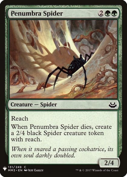 Penumbra Spider, The List Reprints 131