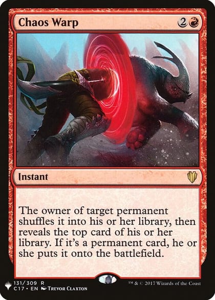 Chaos Warp (C17), The List Reprints 131/309