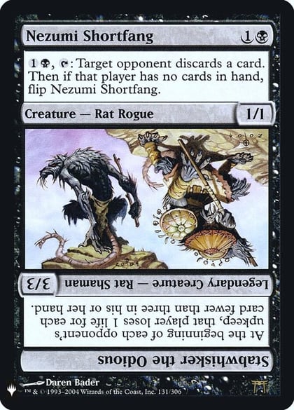 Nezumi Shortfang // Stabwhisker the Odious, The List Reprints 131