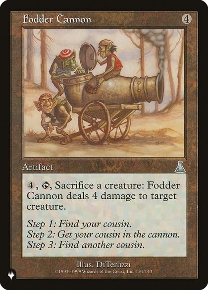 Fodder Cannon, The List Reprints 131/143