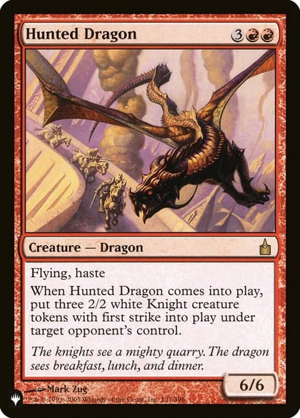 Hunted Dragon, The List Reprints 131/306