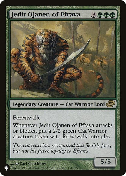 Jedit Ojanen of Efrava, The List Reprints 131/165