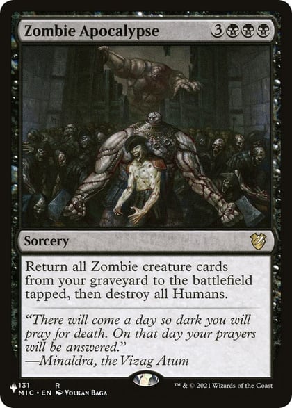 Zombie Apocalypse, The List Reprints 131/038