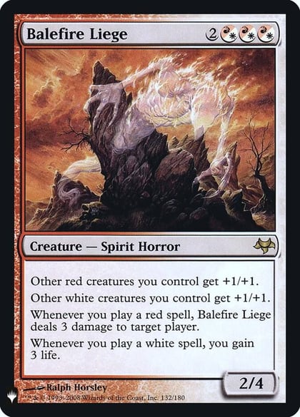 Balefire Liege, The List Reprints 132