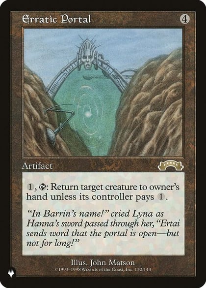 Erratic Portal, The List Reprints 132/143