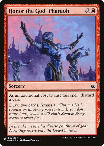 Honor the God-Pharaoh, The List Reprints 132/264