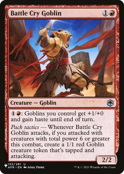 Battle Cry Goblin, The List Reprints 132/281