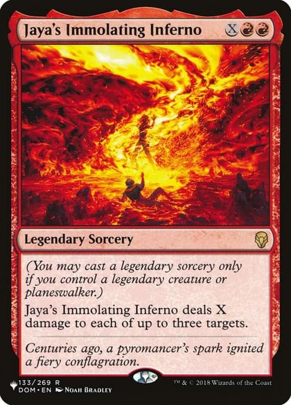 Jaya's Immolating Inferno, The List Reprints 133/269