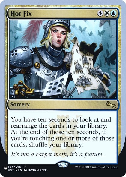 Hot Fix, The List Reprints 133/216