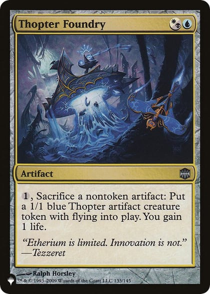 Thopter Foundry (ARB), The List Reprints 133/145
