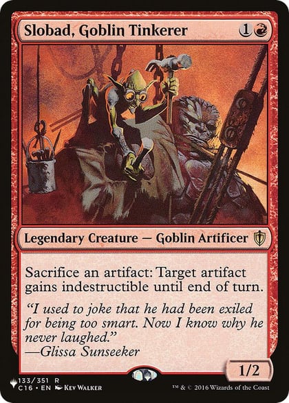 Slobad, Goblin Tinkerer, The List Reprints 133/351