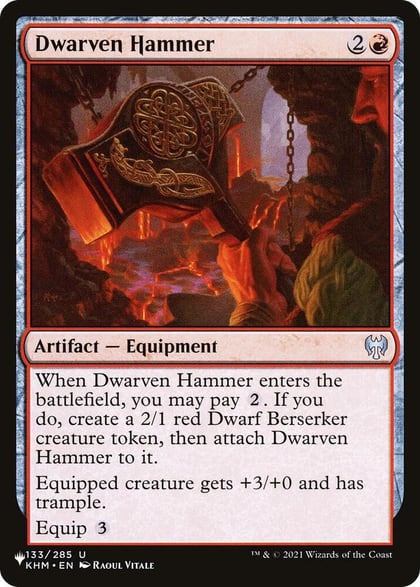 Dwarven Hammer, The List Reprints 133/285