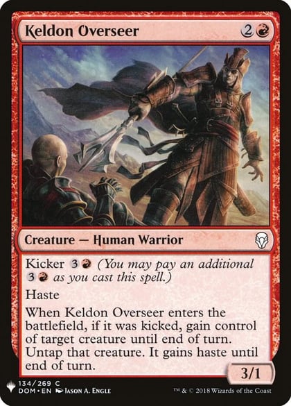 Keldon Overseer, The List Reprints 134