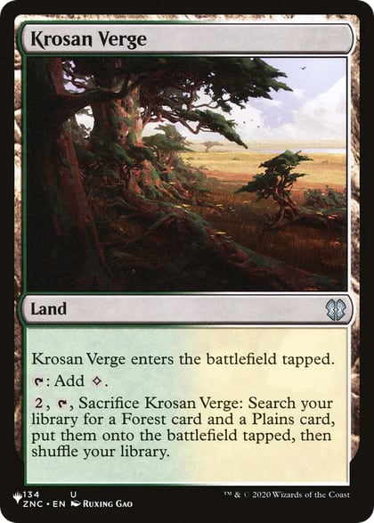 Krosan Verge (ZNC), The List Reprints 134