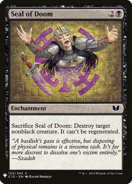 Seal of Doom, The List Reprints 135