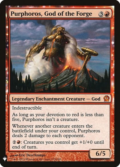 Purphoros, God of the Forge, The List Reprints 135