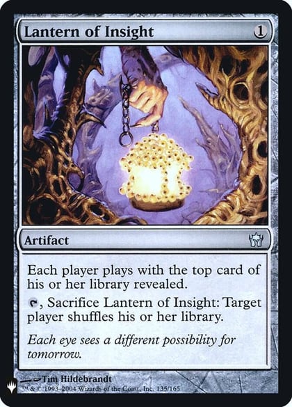 Lantern of Insight, The List Reprints 135