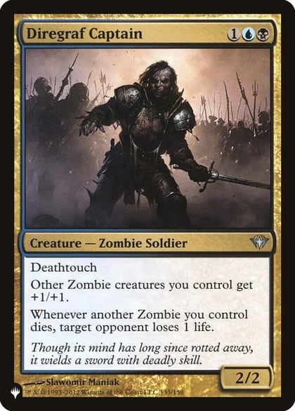 Diregraf Captain, The List Reprints 135/158