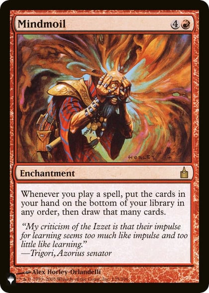 Mindmoil, The List Reprints 135/306