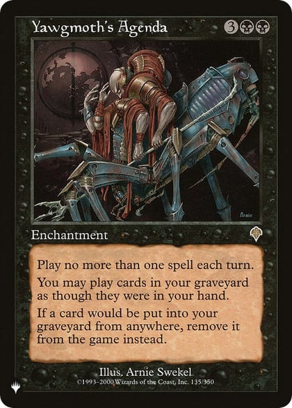 Yawgmoth's Agenda, The List Reprints 135/350