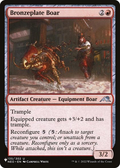 Bronzeplate Boar, The List Reprints 135/302