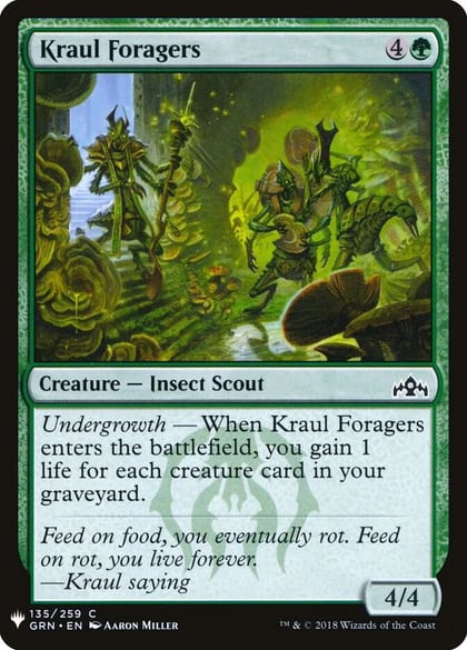 Kraul Foragers, The List Reprints 135