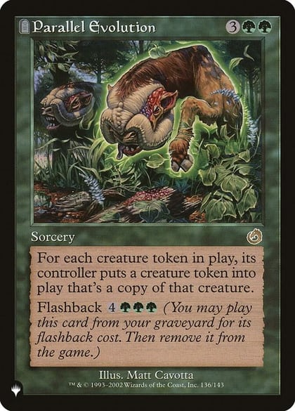 Parallel Evolution, The List Reprints 136/143