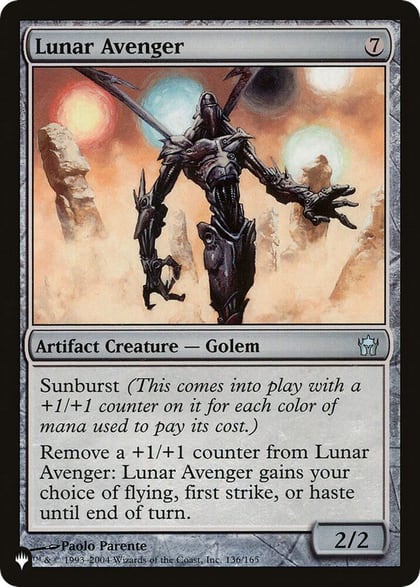 Lunar Avenger, The List Reprints 136/165
