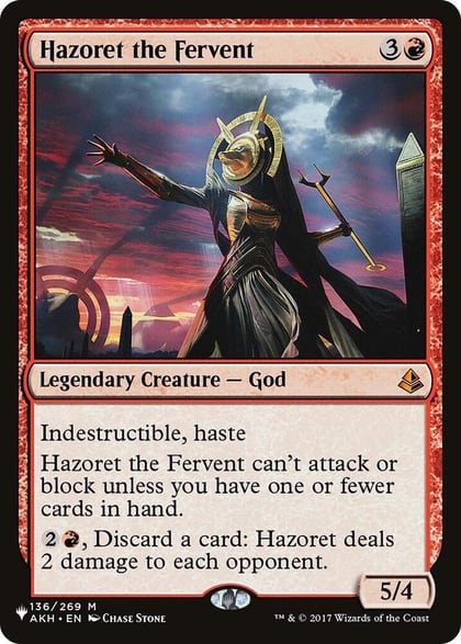 Hazoret the Fervent, The List Reprints 136/269