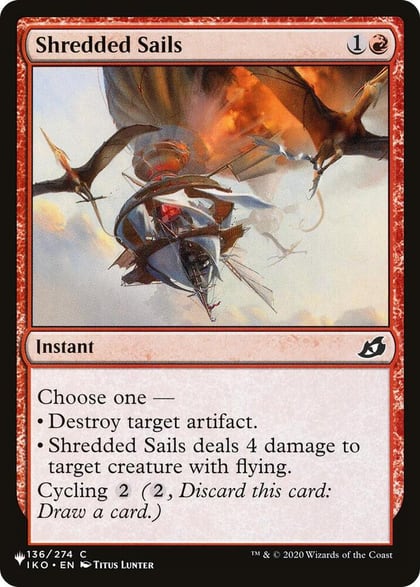 Shredded Sails, The List Reprints 136/274