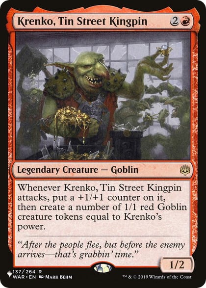 Krenko, Tin Street Kingpin, The List Reprints 137/264