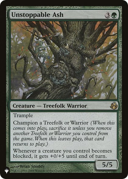 Unstoppable Ash, The List Reprints 137/150