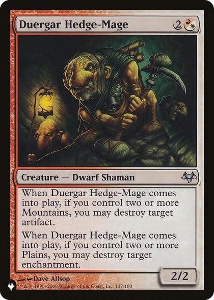 Duergar Hedge-Mage, The List Reprints 137/180