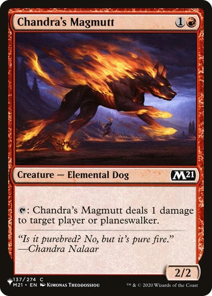 Chandra's Magmutt, The List Reprints 137/274
