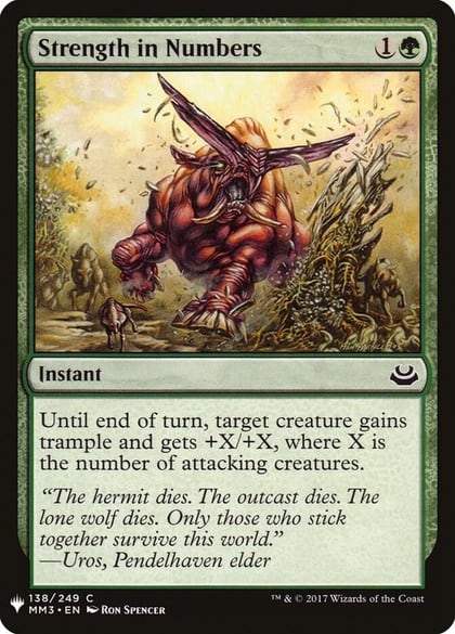 Strength in Numbers, The List Reprints 138