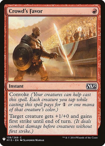 Crowd's Favor, The List Reprints 138