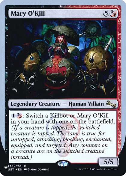 Mary O'Kill, The List Reprints 138/216
