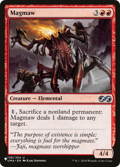 Magmaw, The List Reprints 138/254