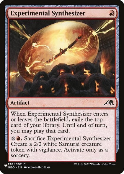 Experimental Synthesizer, The List Reprints 138/302