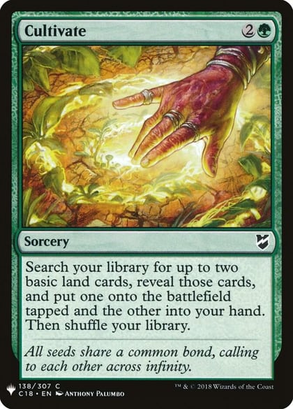 Cultivate (C18), The List Reprints 138