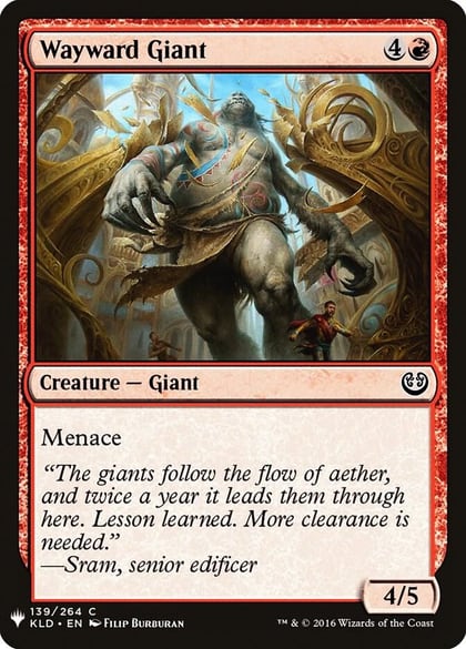 Wayward Giant, The List Reprints 139