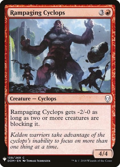 Rampaging Cyclops, The List Reprints 139