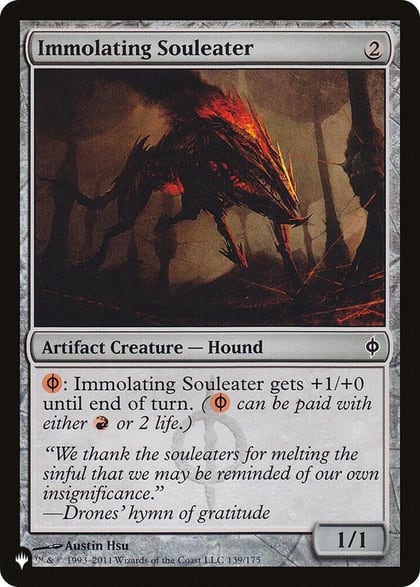 Immolating Souleater, The List Reprints 139/175